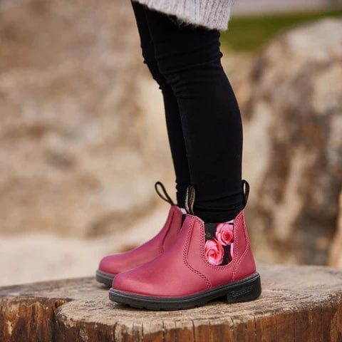 Girls pink chelsea boots clearance