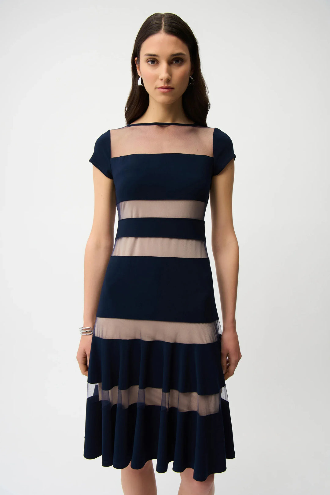 oksana mukha evening dress price Joseph Ribkoff Silky Knit Dress – ROSSELLINI + SHINE main image 0