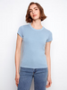Charlie B Rib Crew Neck T-Shirt - C1443PK