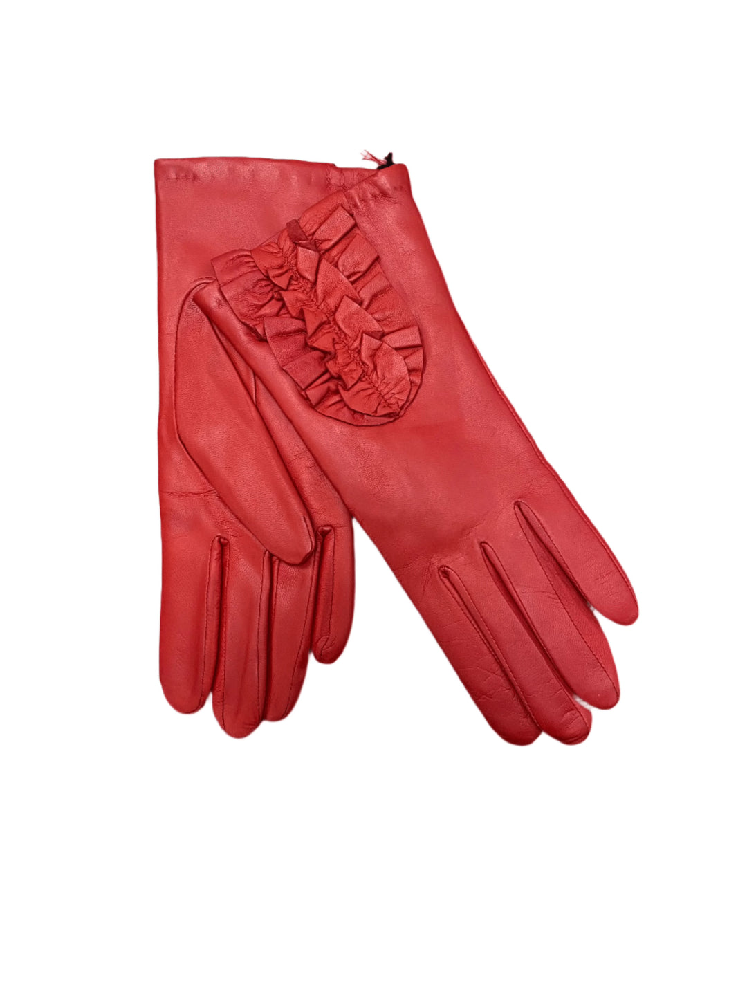 Albee Genuine Leather Ruffle Lined Glove 30 Church Women's Clothing Albee Genuine Leather Ruffle Lined Glove 30 Church Women's Clothing