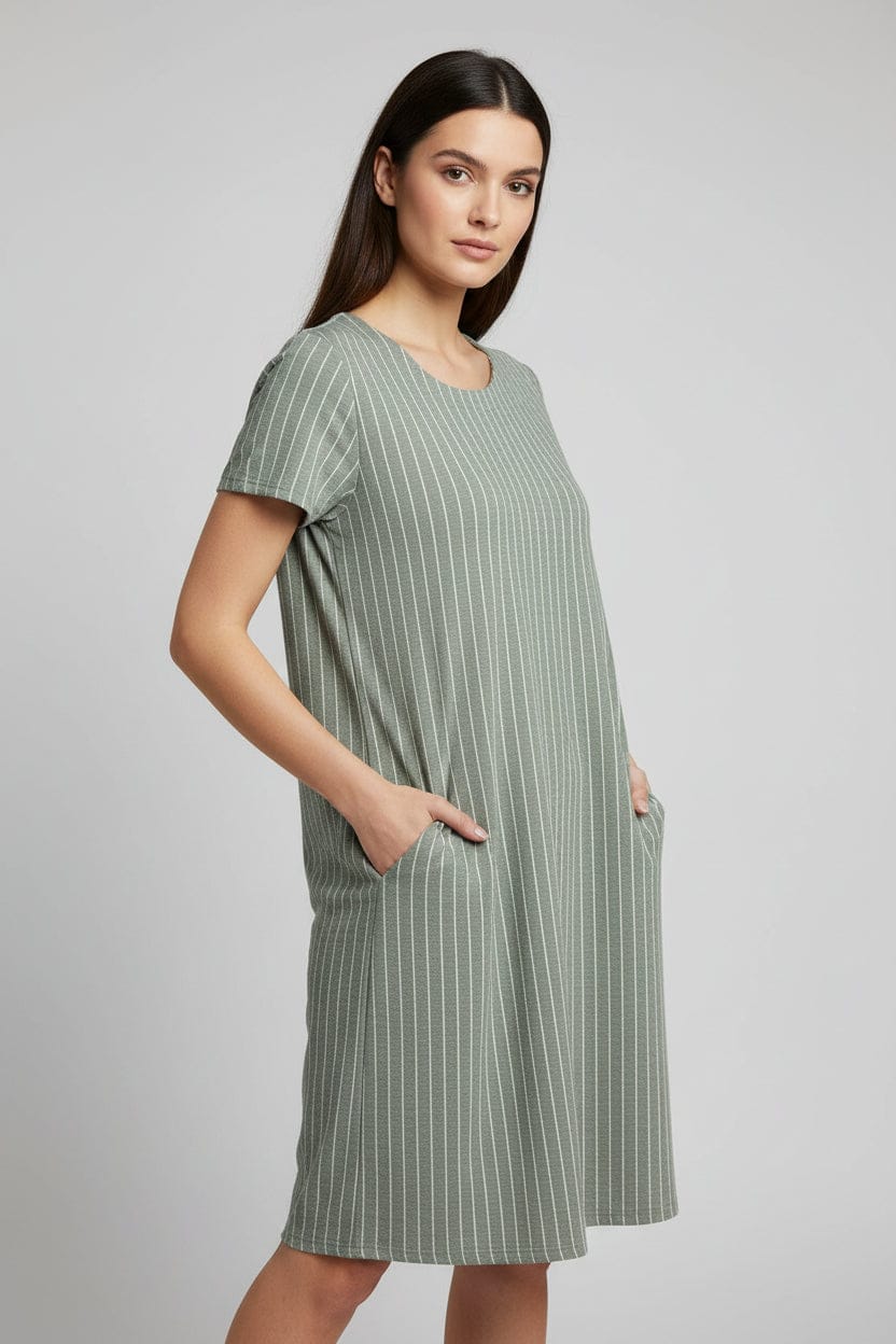 Devia Stripe Dress - S606D – 30 Church Women's Clothing